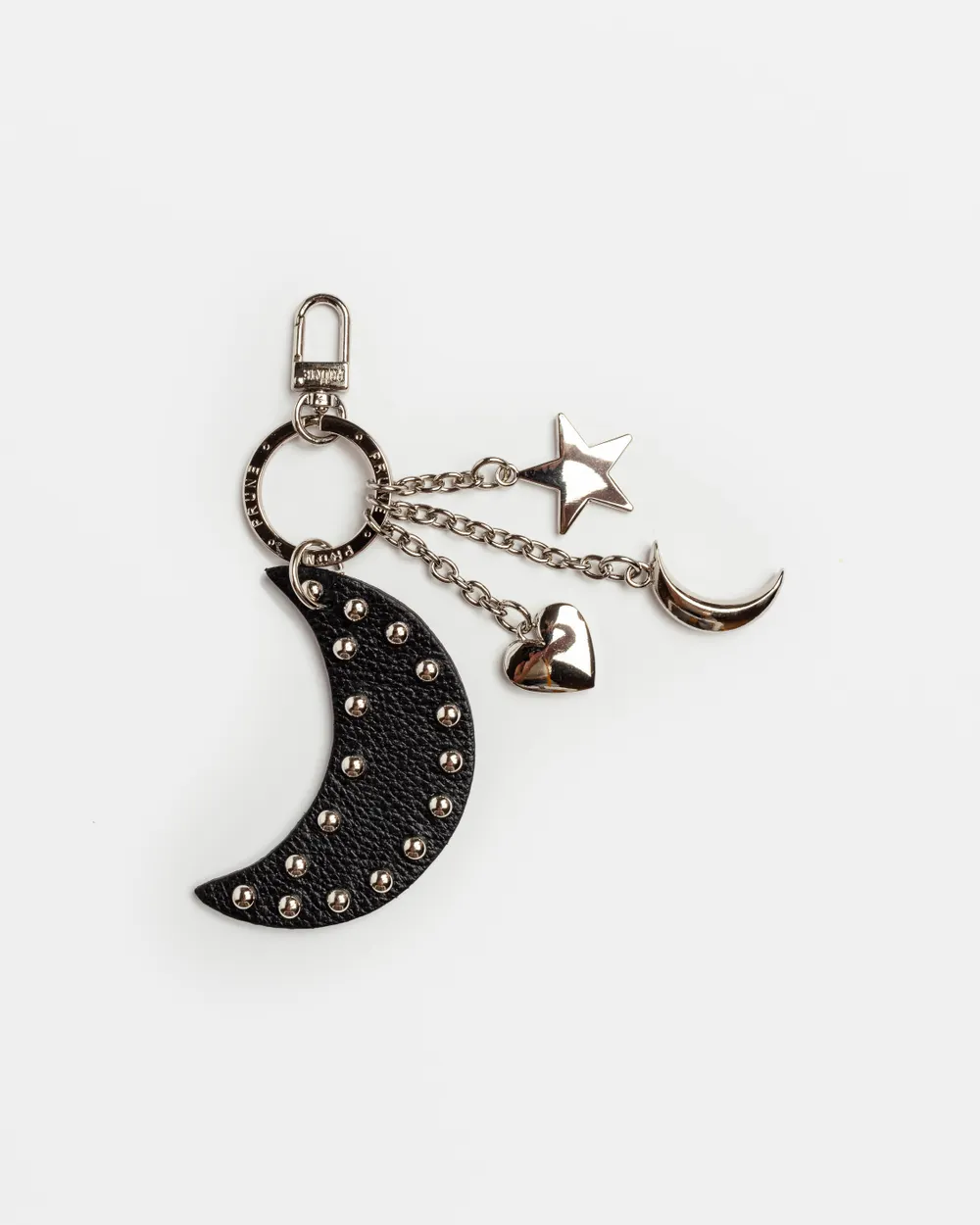Llavero Charm Starry Night en cuero graneado