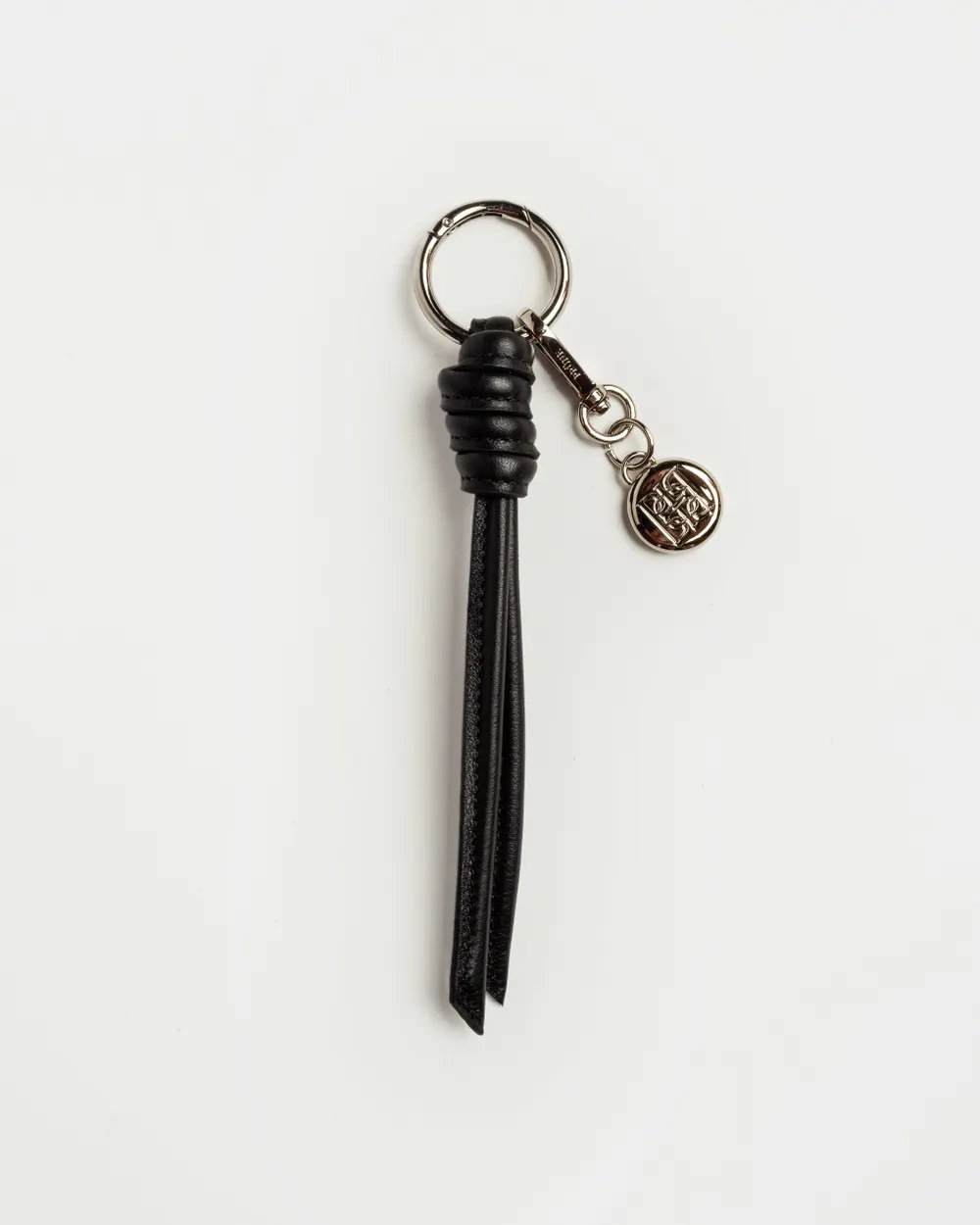 Llavero Charm Coin en cuero liso