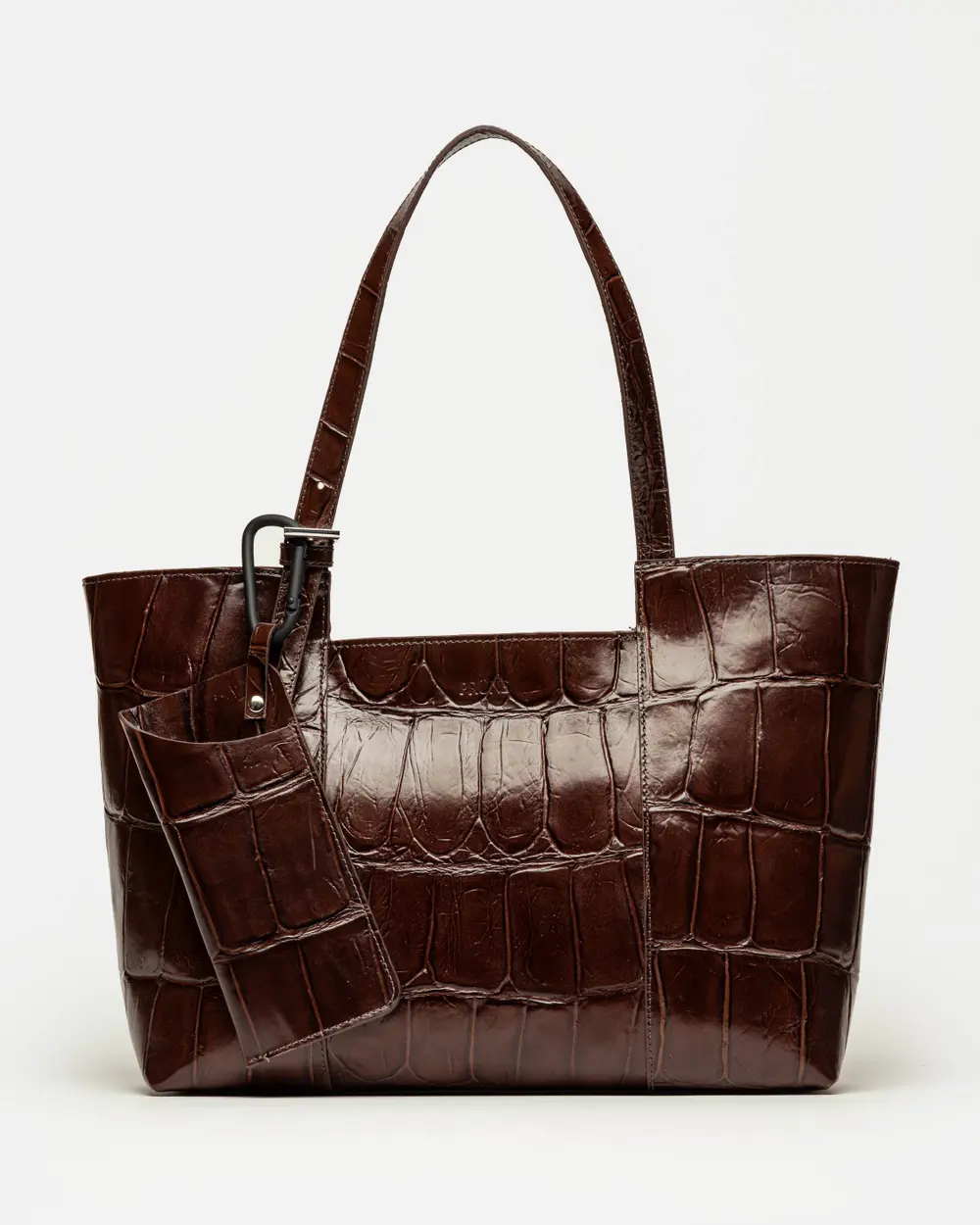 Estuche Ruby en cuero grabado croco